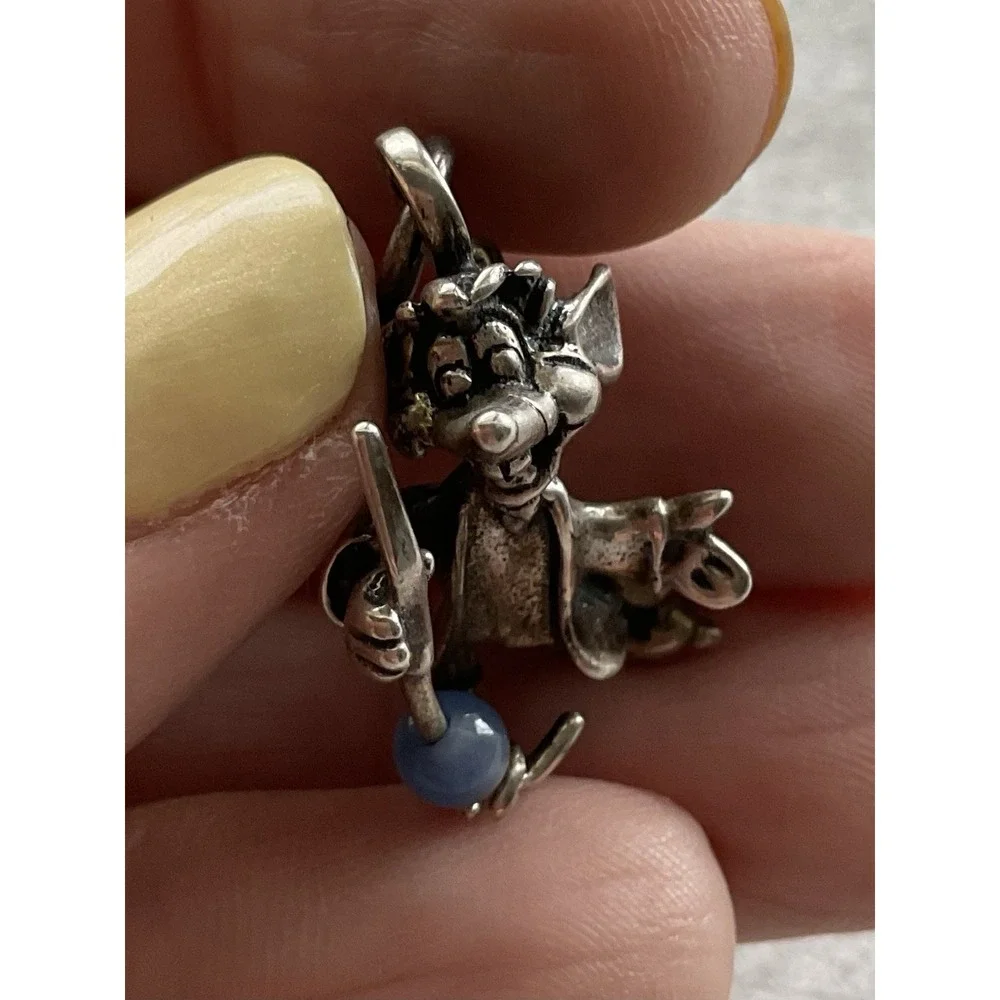 vintage 1990s sterling silver Disney charm LTD Edition Mouse From Cinderella